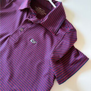 Boys Vineyard Vines Sankaty Striped Polo